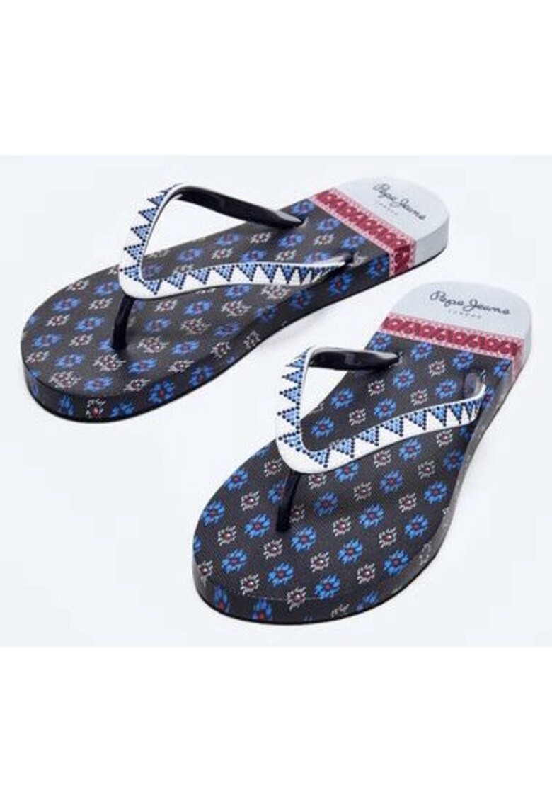 Papuci flip-flop cu imprimeu Rake Dani -