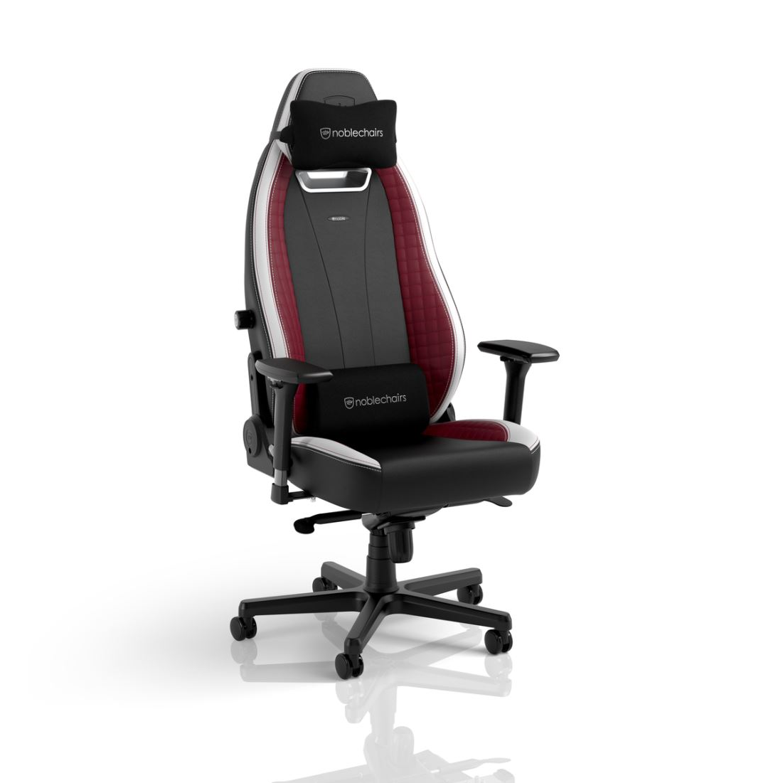 Scaun Gaming LEGEND - black/white/red
