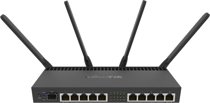 Router wireless MikroTik Gigabit 4011iGS+5HacQ2HnD Dual-Band WiFi 5