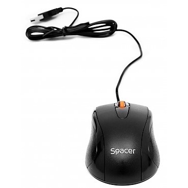 Mouse SPMO-F01 1000DPI negru USB