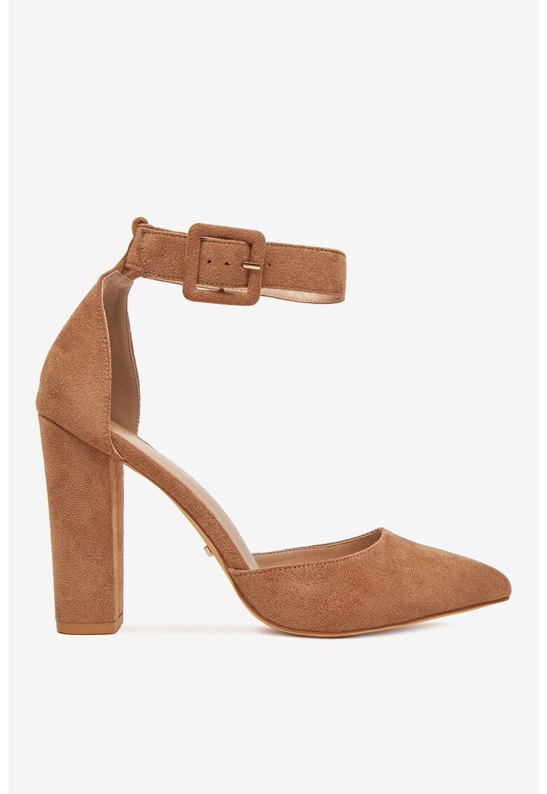 Pantofi textil maro - Maro