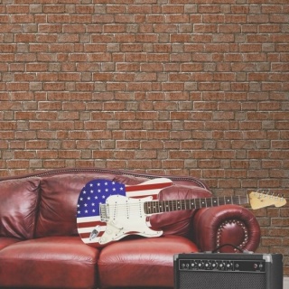 Tapet modern aspect caramida