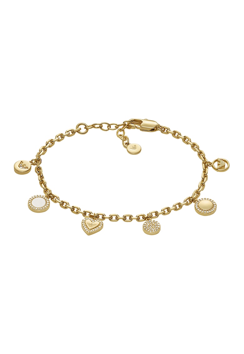 Bratara ajustabila cu cristale - Auriu