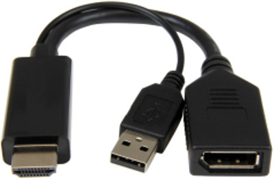 Adaptor Gembird 1x HDMI Male - 1x DisplayPort Female - 1x USB Male