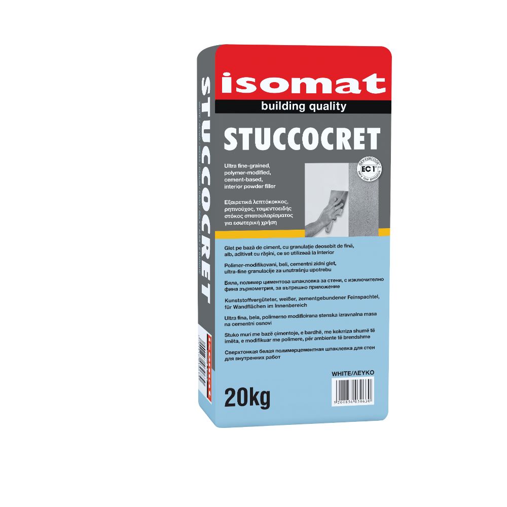 Glet de finisaj pentru interior Isomat STUCCOCRET, 20 kg