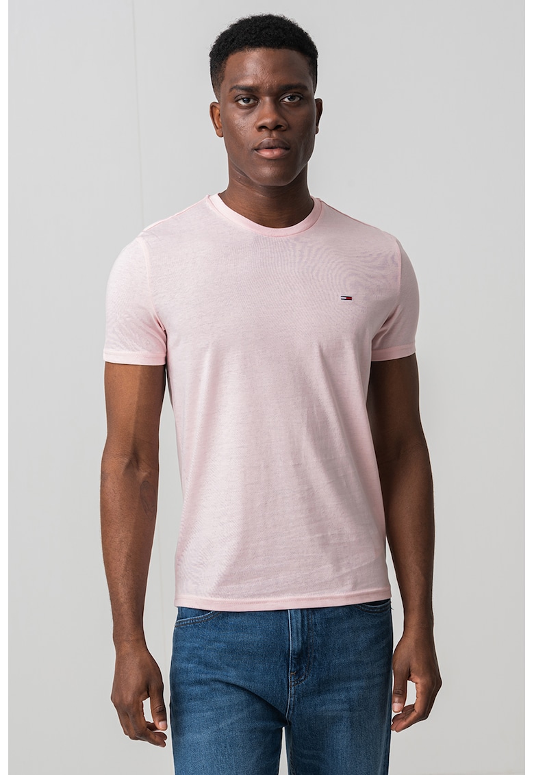 Tricou slim fit - Roz pastel