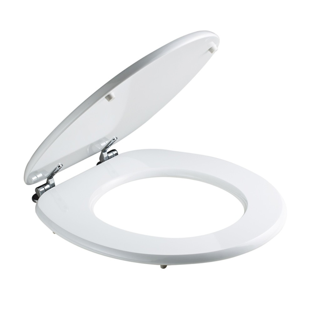 Capac WC Savini Due, MDF, alb, 44.1-49.3 x 37.1 cm