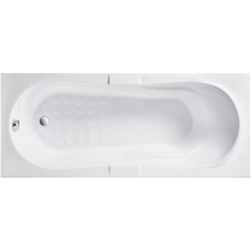 Cada baie rectangulara Fibrocom Uranus, acril sanitar, alb, 1600 x 700 mm