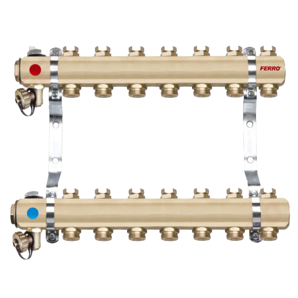 Distribuitor SN-ROU04S Ferro, 4 circuite, inox, 1 inch