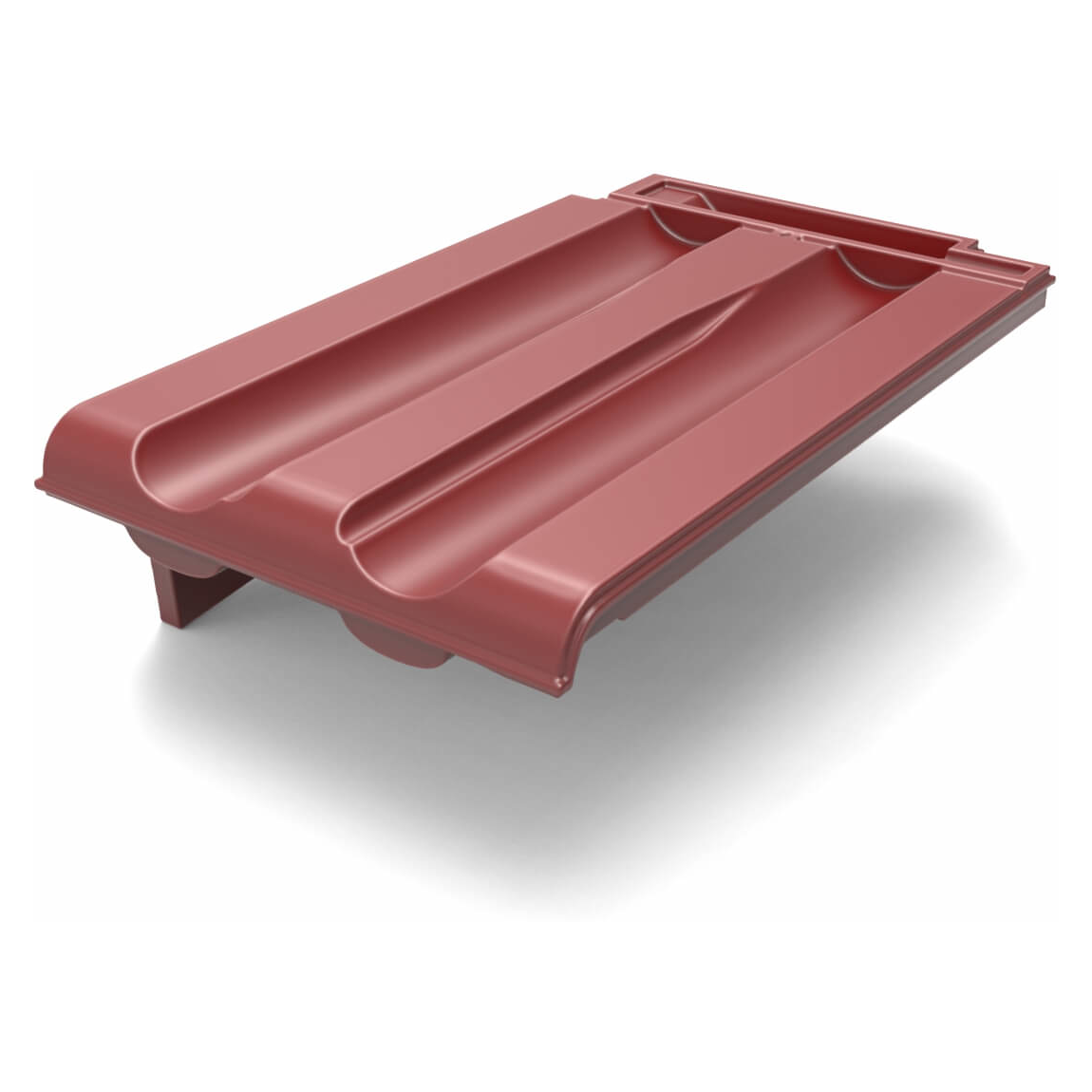 Tigla laterala stanga, Glinex Trend (Polet), bordo, 415 x 260 mm