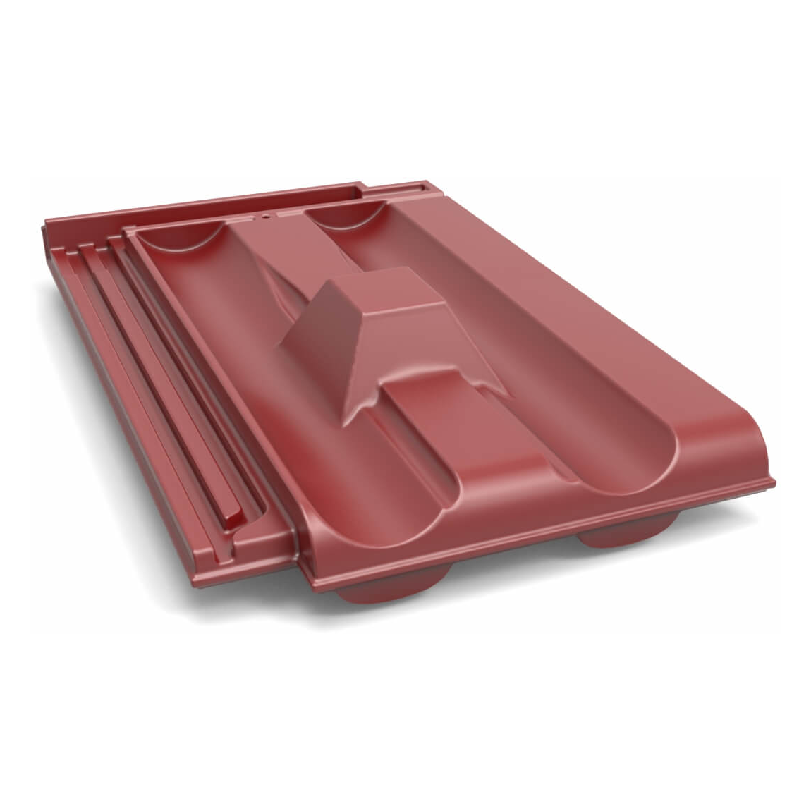 Tigla parazapada Glinex Trend, bordo, 360 x 220 mm