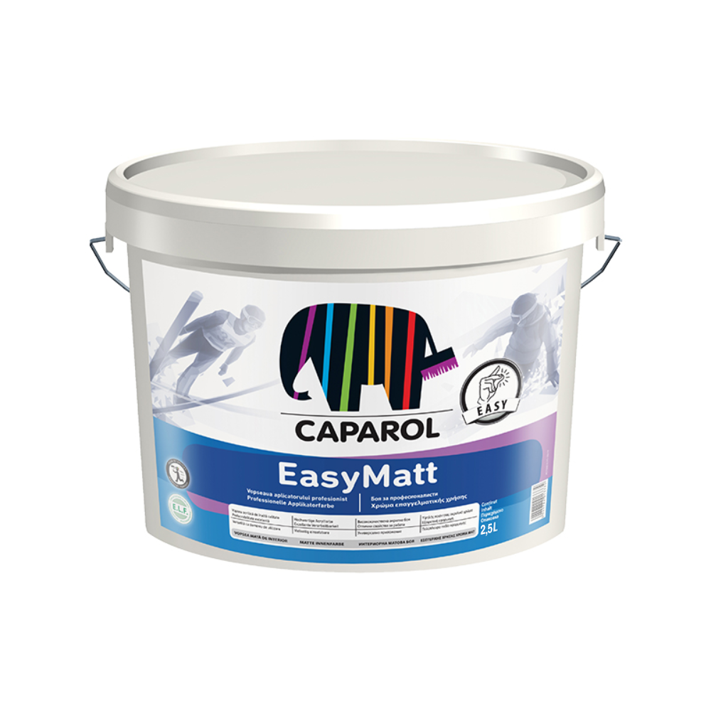 Vopsea acrilica interior Caparol EasyMatt, alb, 2.5 l