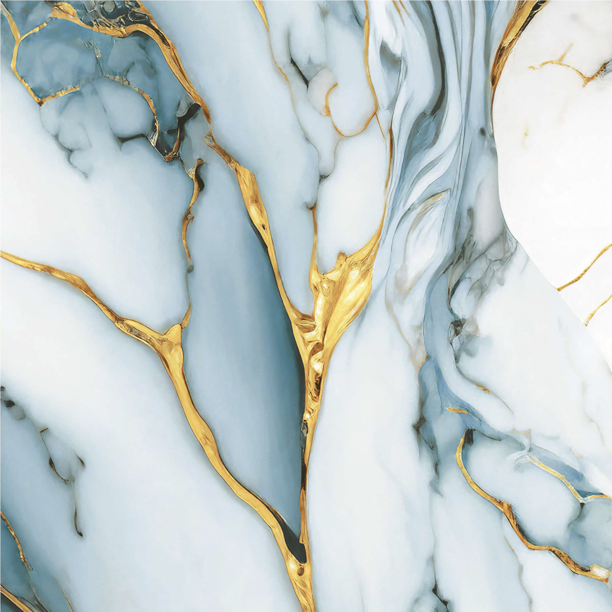 Gresie interior multicolor Gold Aquamarine, finisaj lucios, patrata, grosime 10 mm, 60.5 x 60.5 cm