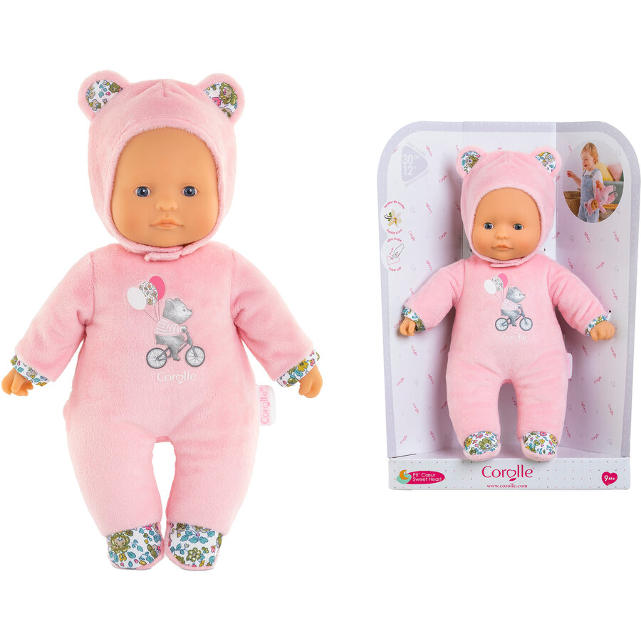 Corolle Mon Doudou Corolle Sweetheart, pink bear, doll
