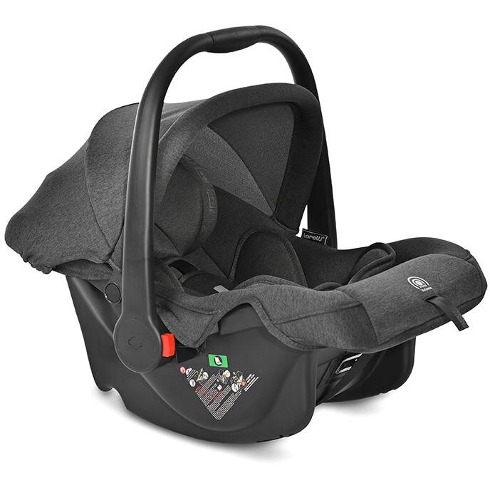 Scoica Auto pentru Copii Joy de la 0 Luni pana la 15 Luni 40-85Cm Copertina Pliabila Maner de Transport Negru Jasper