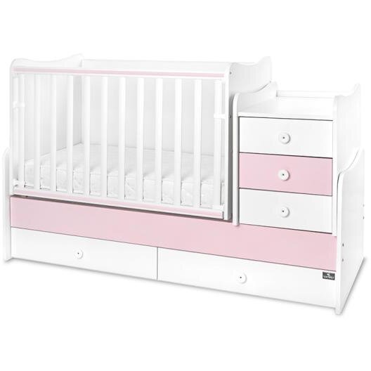 Pat Transformabil Maxi Plus 70x160CM Trio White Orchid Pink