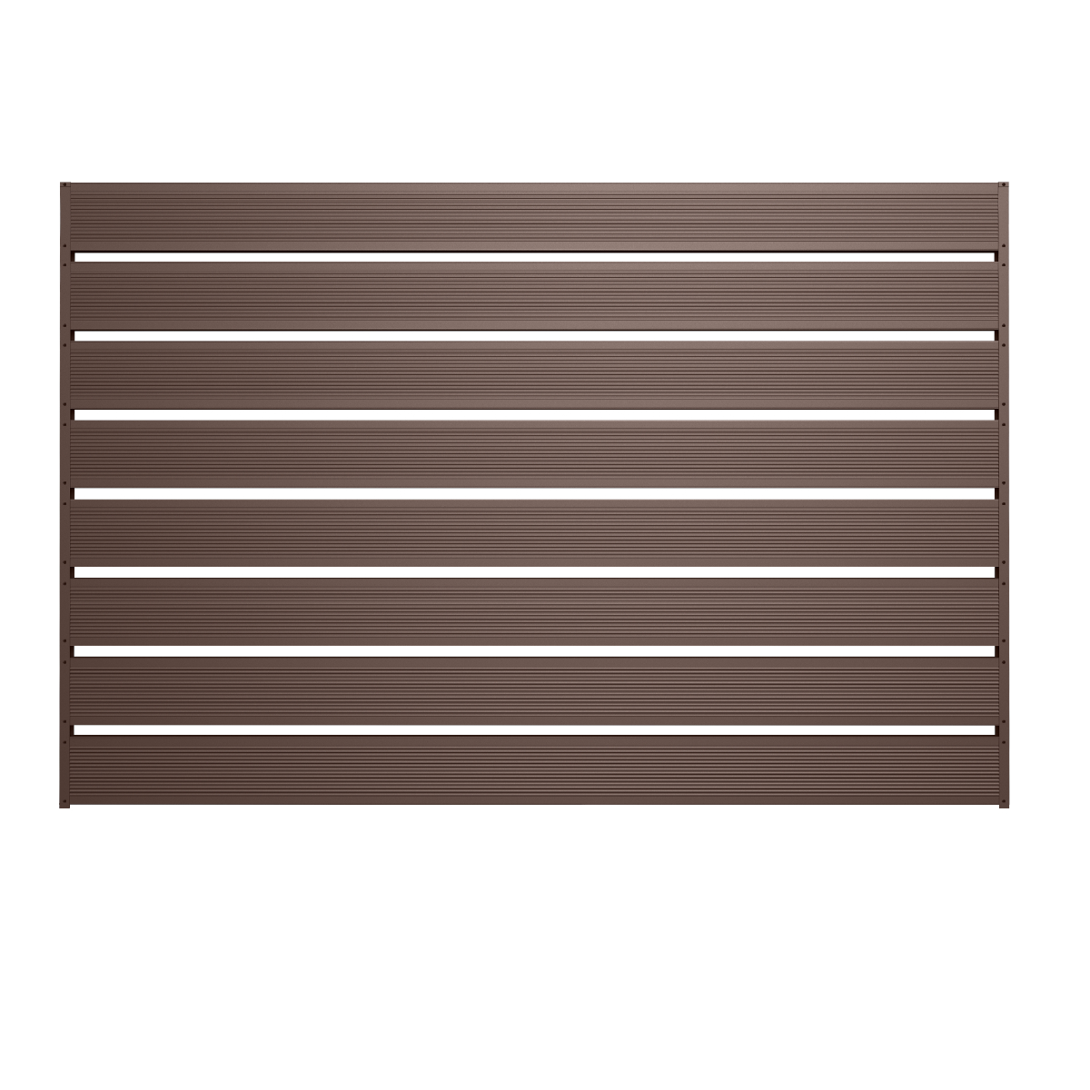 Pano gard metalic orizontal Caretta x120, otel, maro RAL8017, 1500 x 2000 mm