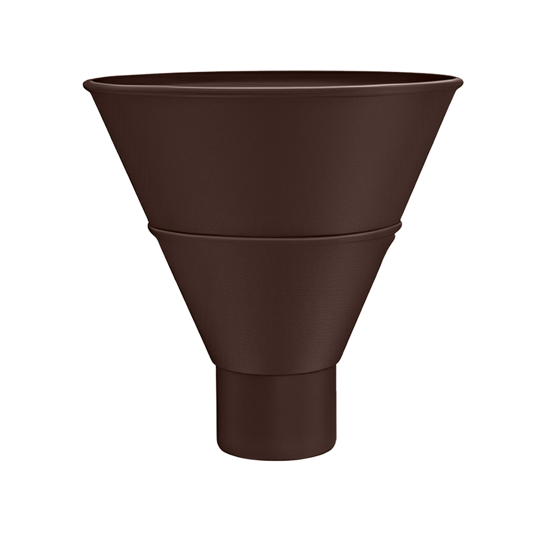 Palnie colectoare jgheab, tabla otel, maro, RAL 8017