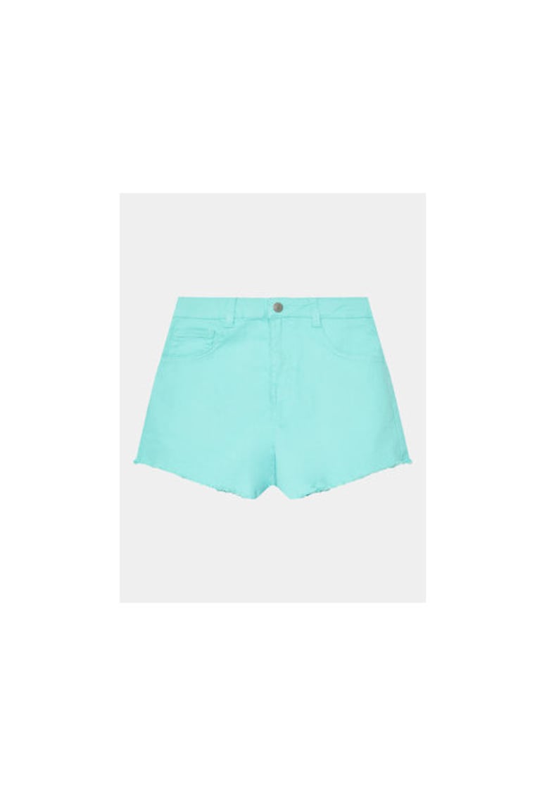 Pantaloni scurti fete - 302099207 - Bumbac/Poliester - Albastru - Albastru