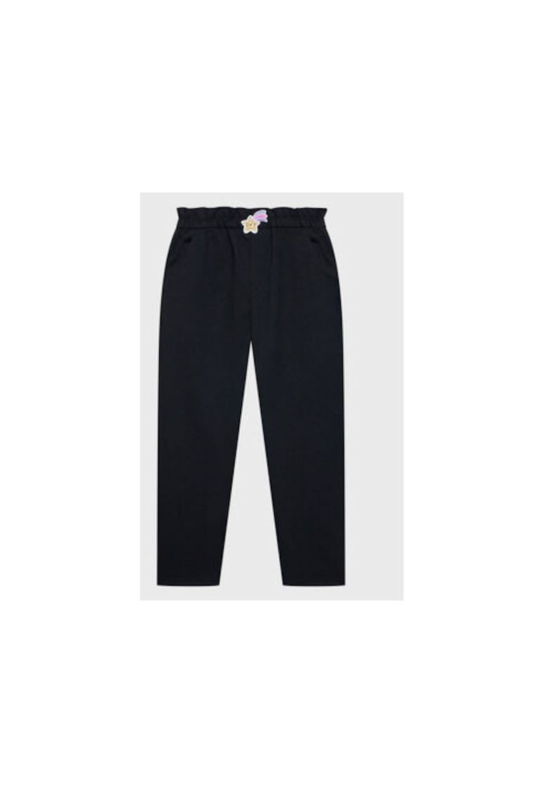 Pantaloni fete - 301238218 - Poliester/Viscoza - Negru - Negru