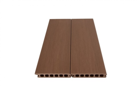 Placa deck terasa WPC PREMIUM tip pardoseala/dusumea WPC placa co extrudata 145x22mm maro lemn model No Gap