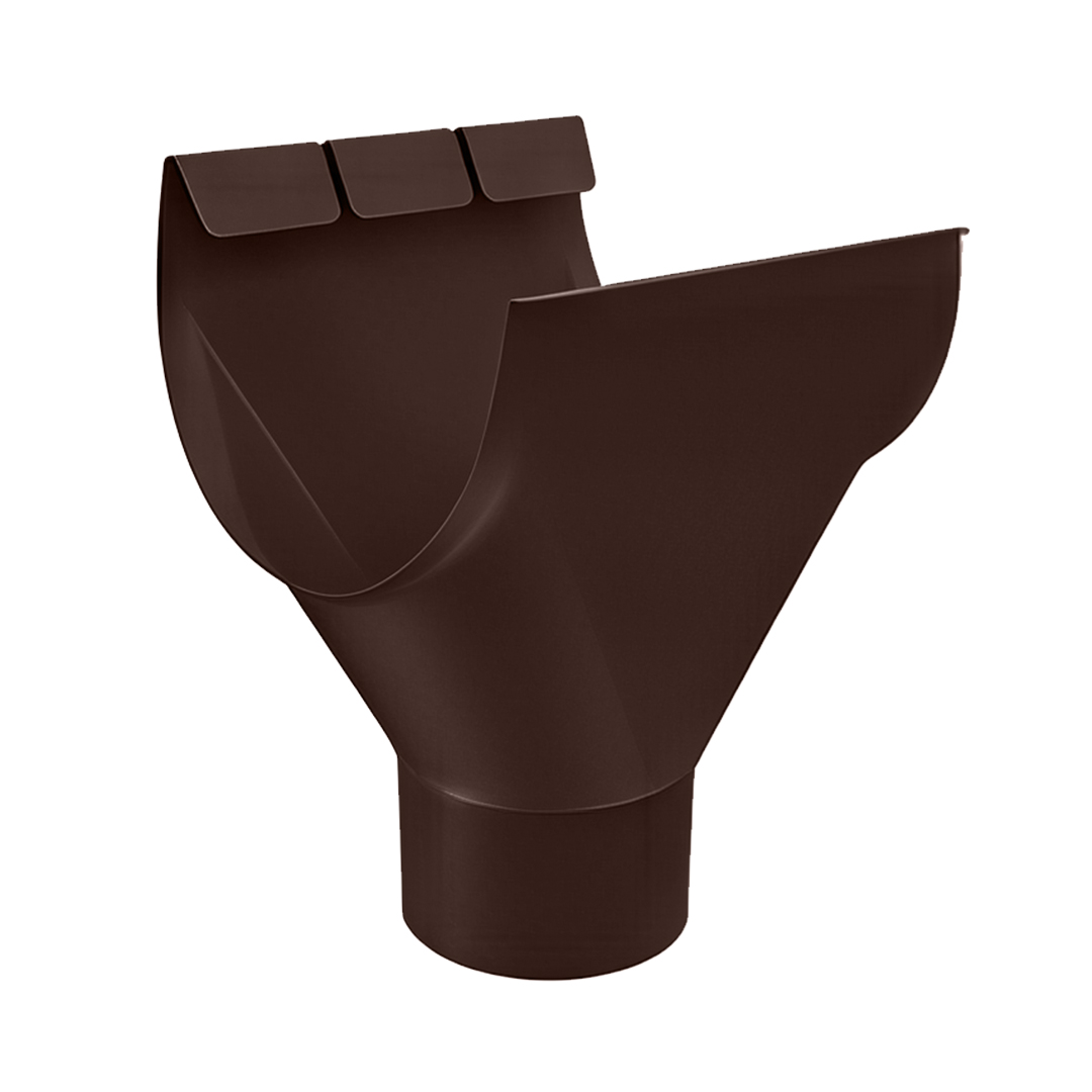 Racord jgheab burlan, metalic, 88 mm, maro RAL 8017