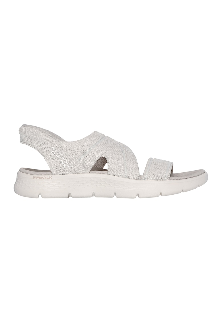 Sandale slip-on cu talpa plata - Alb murdar