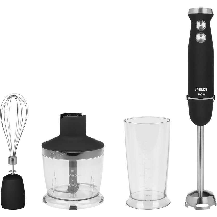 Blender de Mana 221220 Bol 0.8L Chopper 0.5L 800W Negru