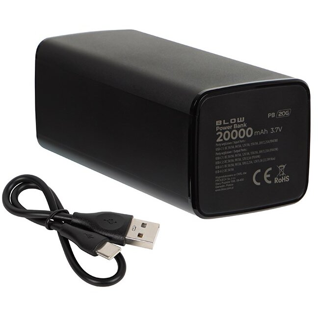 Baterie Externa 20000mAh PD 65W PB20G Negru
