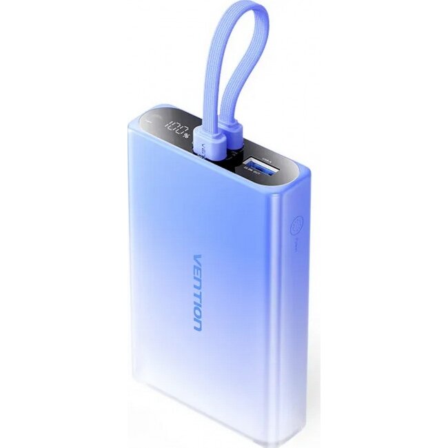 Baterie Externa 10000mAh USB-C + Lightning + USB-A 22.5W Blue