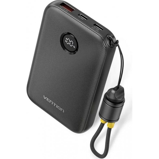 Baterie Externa 10000mAh 2 x USB-C 1x USB-A 22.5W Negru