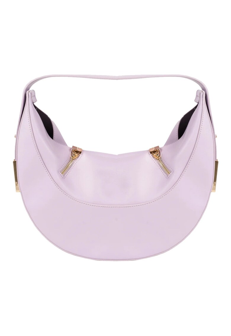 Geanta dama - violet - 32x37x10.5cm - cu manere si buzunar interior - din piele ecologica