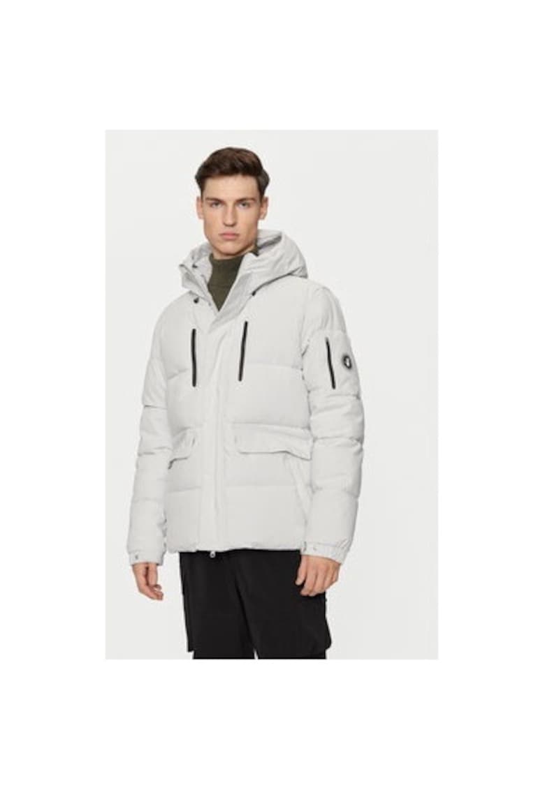 Geaca barbati - 304215353 - Poliester - Gri - Gri