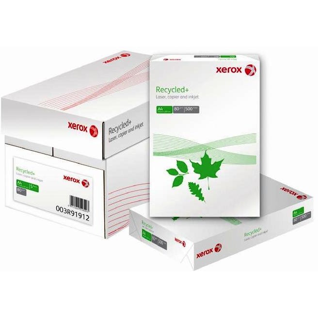 Hartie reciclata, A4, 80g/mp, XEROX Recycled+, alba