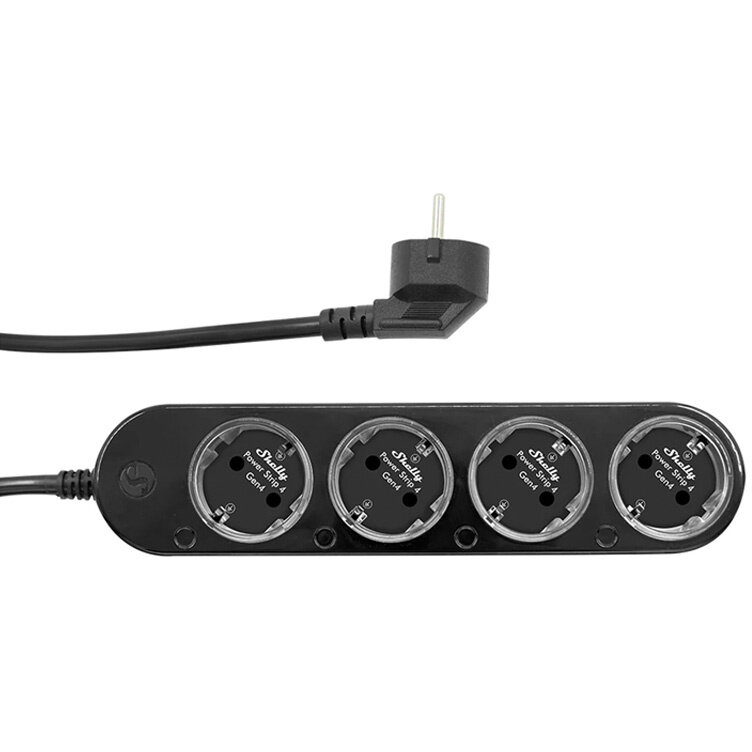 Power Strip Gen4, 4 prize, Compatibil Zigbee/Matter, 12A, WiFi, Bluetooth, Negru