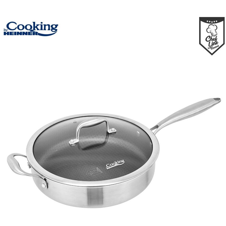 Tigaie Adanca +CAPAC 24x6.5 CM Titanium3 Argintiu