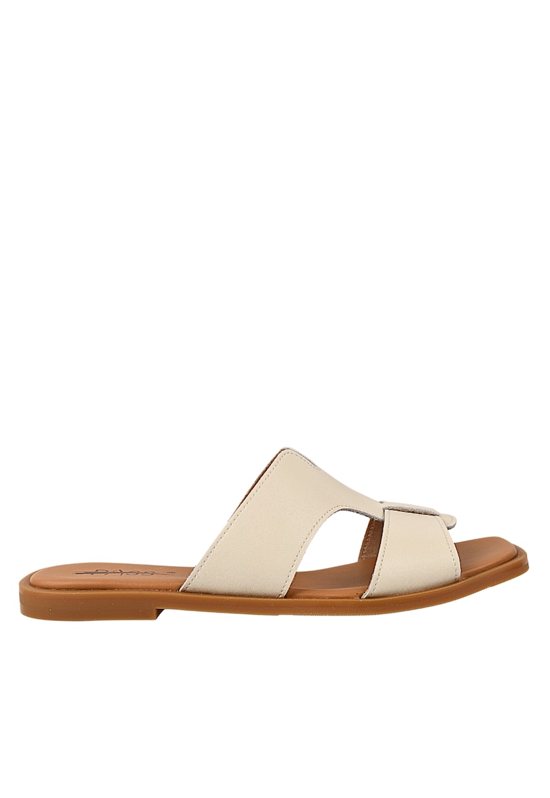 Papuci casual - dama - X460015B alb - piele naturala