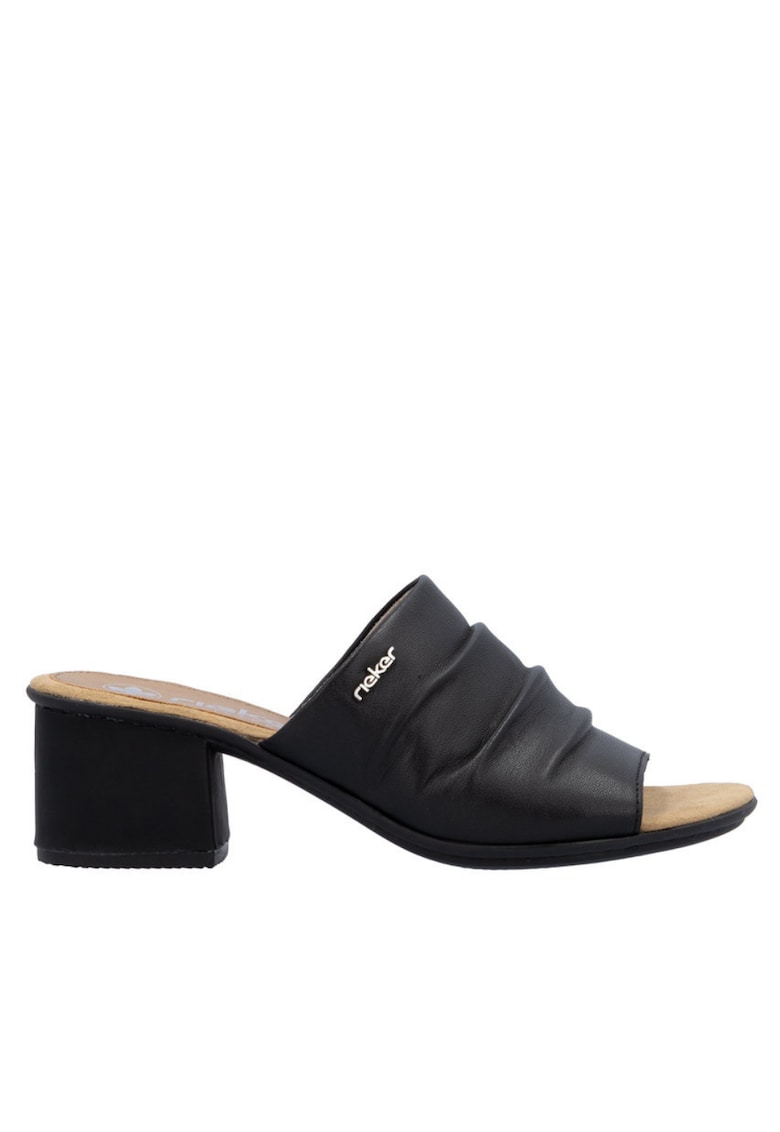 Papuci casual - dama - ANTISTRESS - 64687-00 negru - piele ecologica - Negru