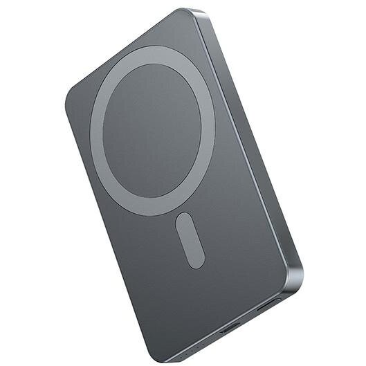 Acumulator extern P112K, 20W, 3A, Incarcare Wireless 15W, 2xUSB-C, Gri