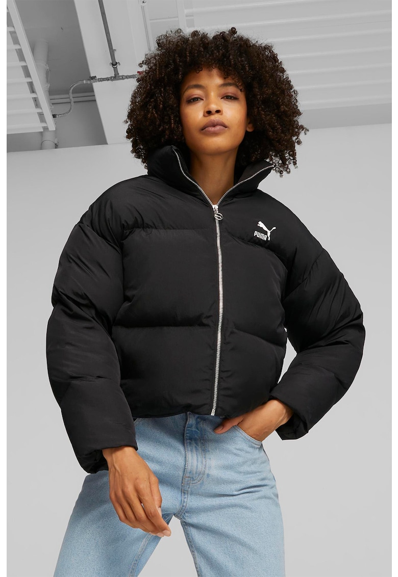 Geaca supradimensionata cu guler inalt Classics - Negru