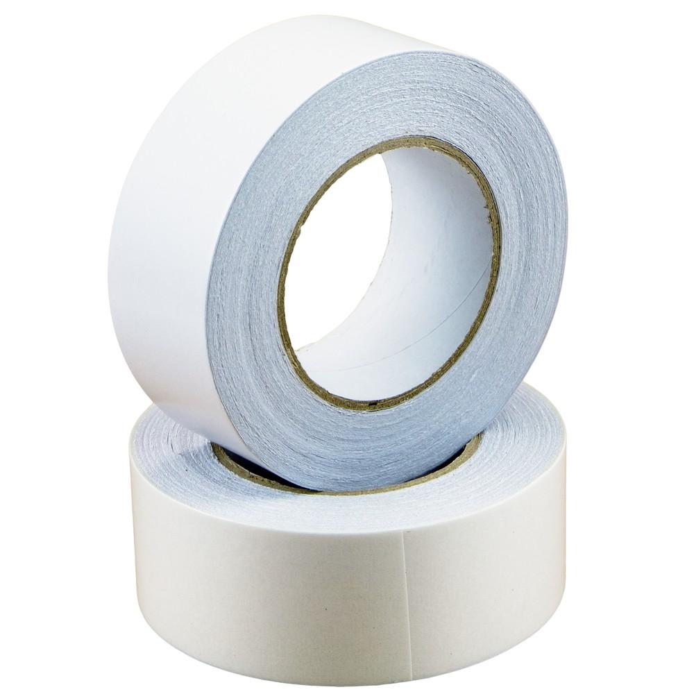 Banda dublu adeziva, alb, 55 m x 50 mm