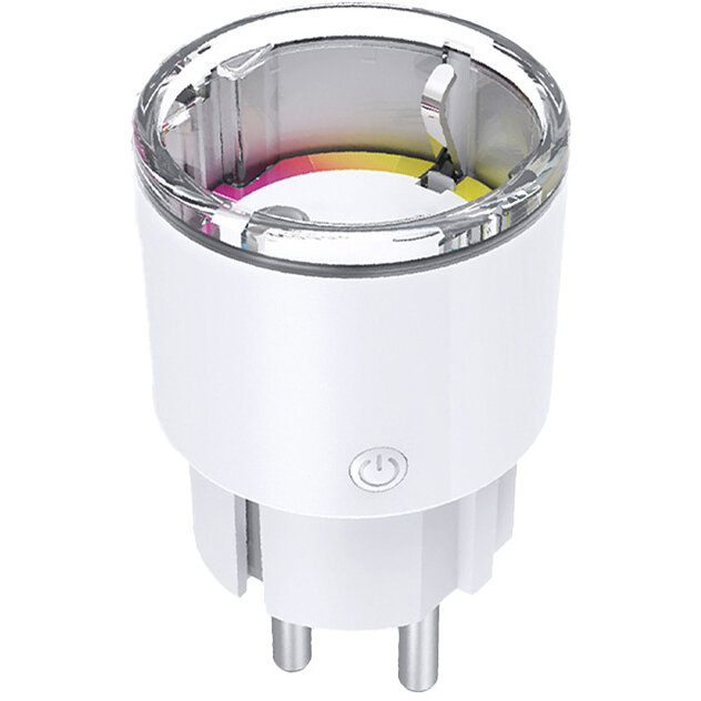 Priza Inteligenta EP2-Z cu Monitorizarea Energiei Compatibila cu ZigBee Control prin Amazon Alexa / Google Assistant / Tuya Smart / Smart Life Putere 2300W 10A Wi-Fi Alb