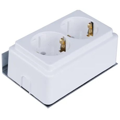Priza dubla schuko pentru tablou multimedia , ECMEDIA-2xSCH, ETI, 001100201
