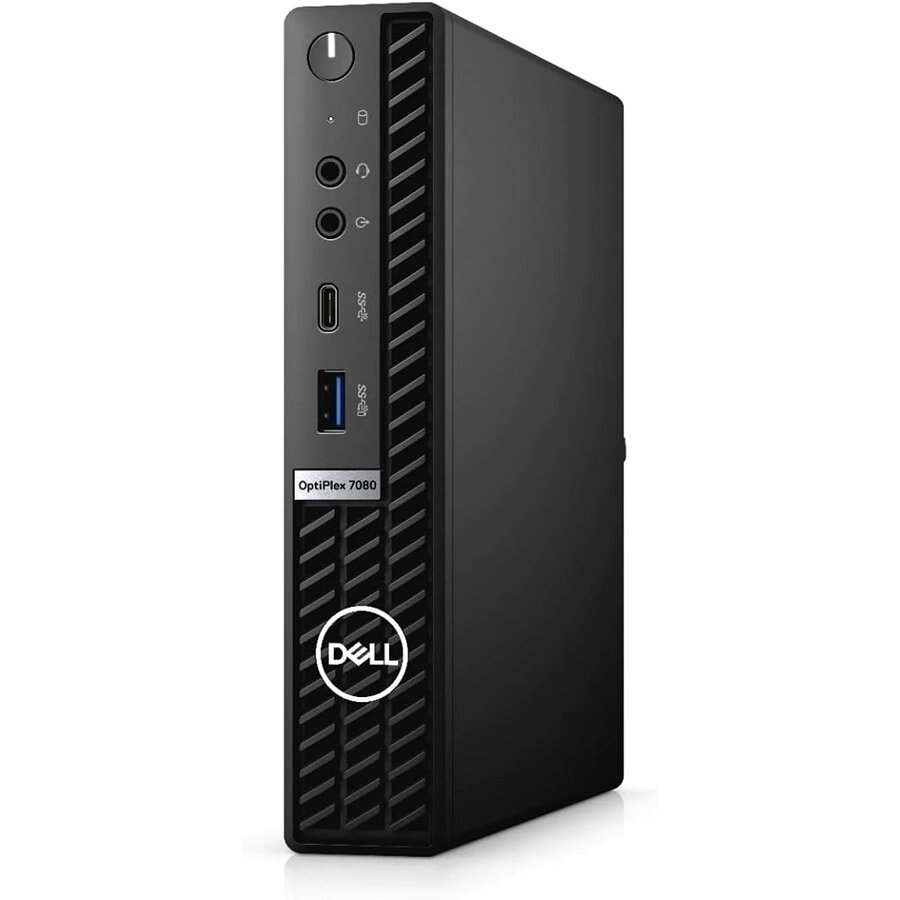 Mini PC Refurbished OptiPlex 7080 Intel Core i5-10500 8GB 256GB SSD Windows 11 Home Black