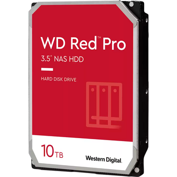 WD Red Pro NAS hard drive 10 TB SATA 6 Gb/s, 3.5