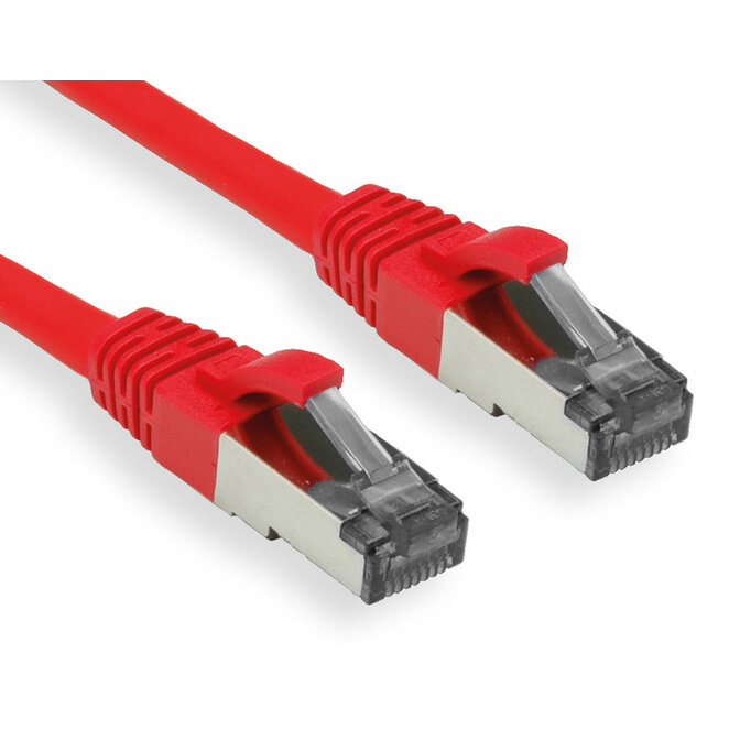 Cablu Retea S/FTP Cat 6A 5m Red