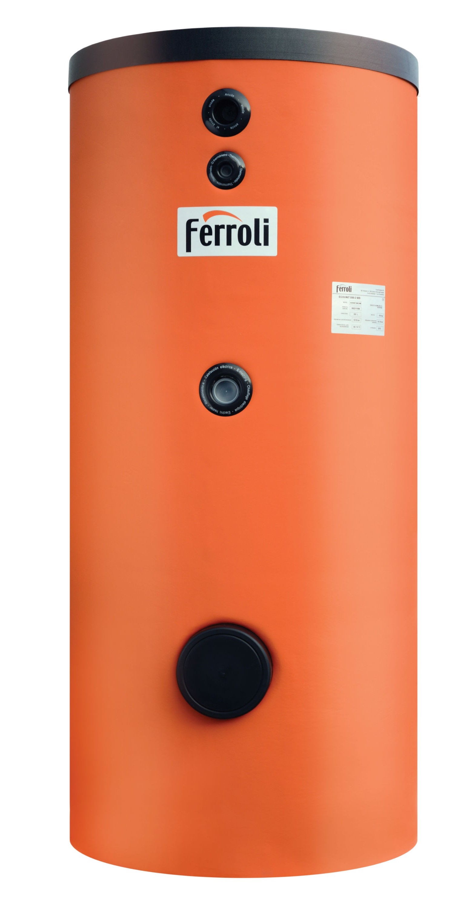 Boiler cu 2 serpentine Ferroli ECOUNIT 150-2WB 150 litri