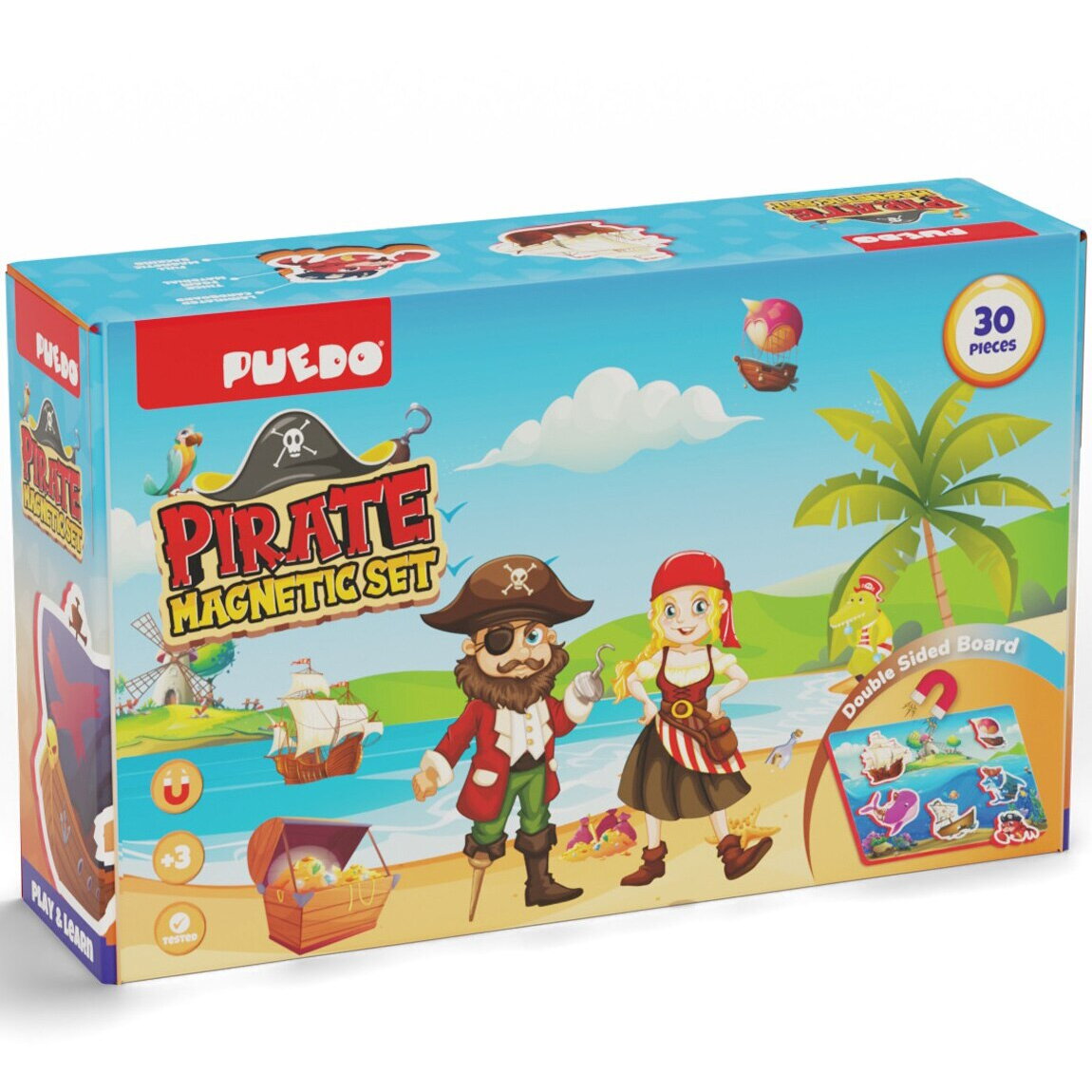 Jucarie Educationala JOC MAGNETIC CU PIRATI