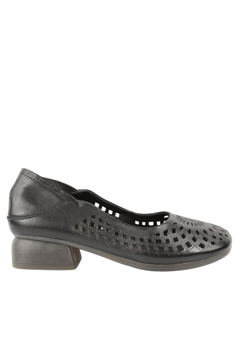 Pantofi casual - dama - 5889 negru - piele naturala - Negru