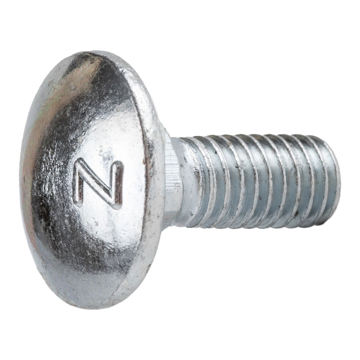 Surub cu cap bombat si gat patrat, otel zincat, 5 x 40 mm, 10 buc